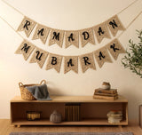 Ramadan Mubarak Wooden Bunting