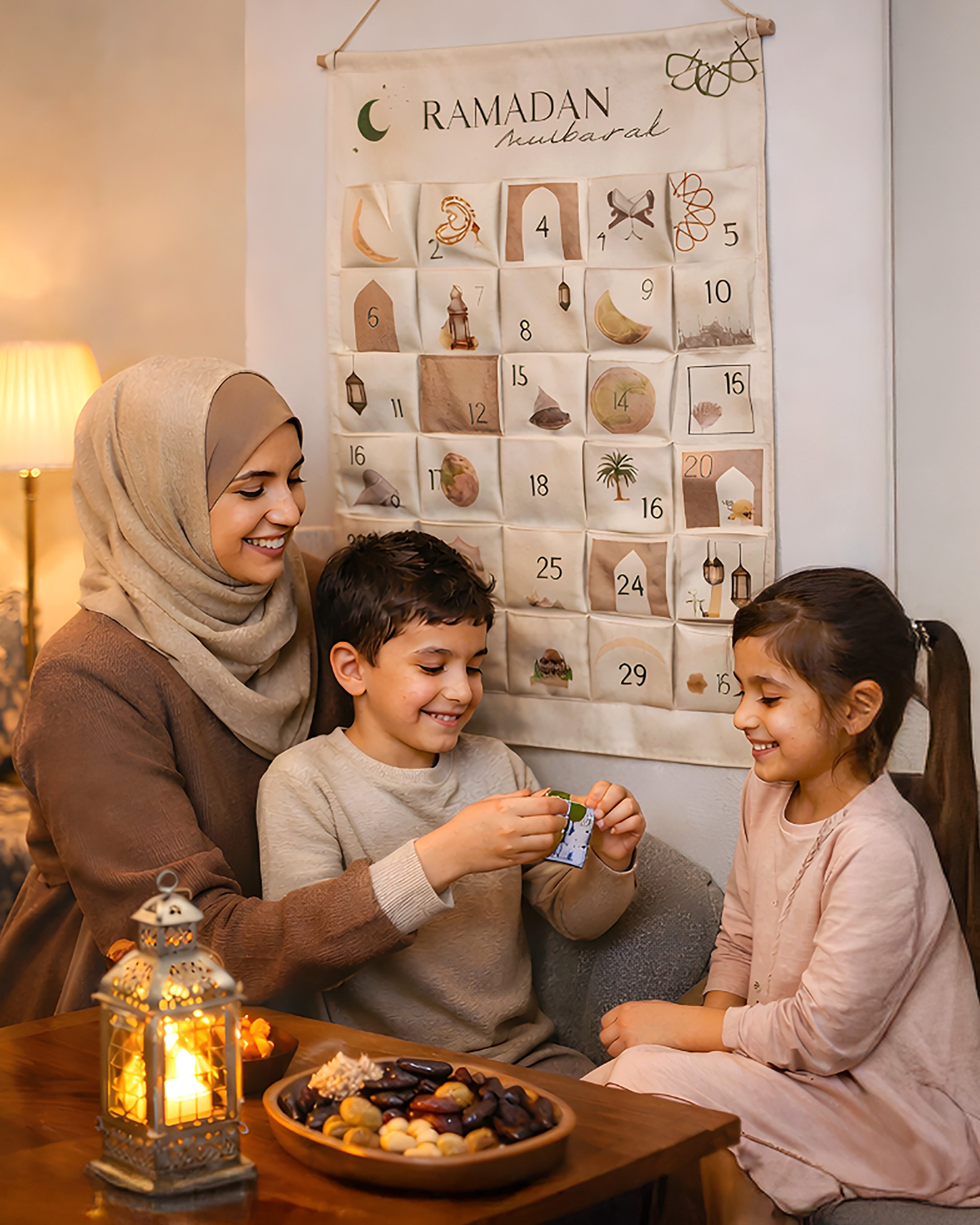 Ramadan Countdown Canvas Calendar