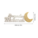 Ramadan Mubarak Wooden Table Sign